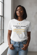 T-shirt mockup with African American woman