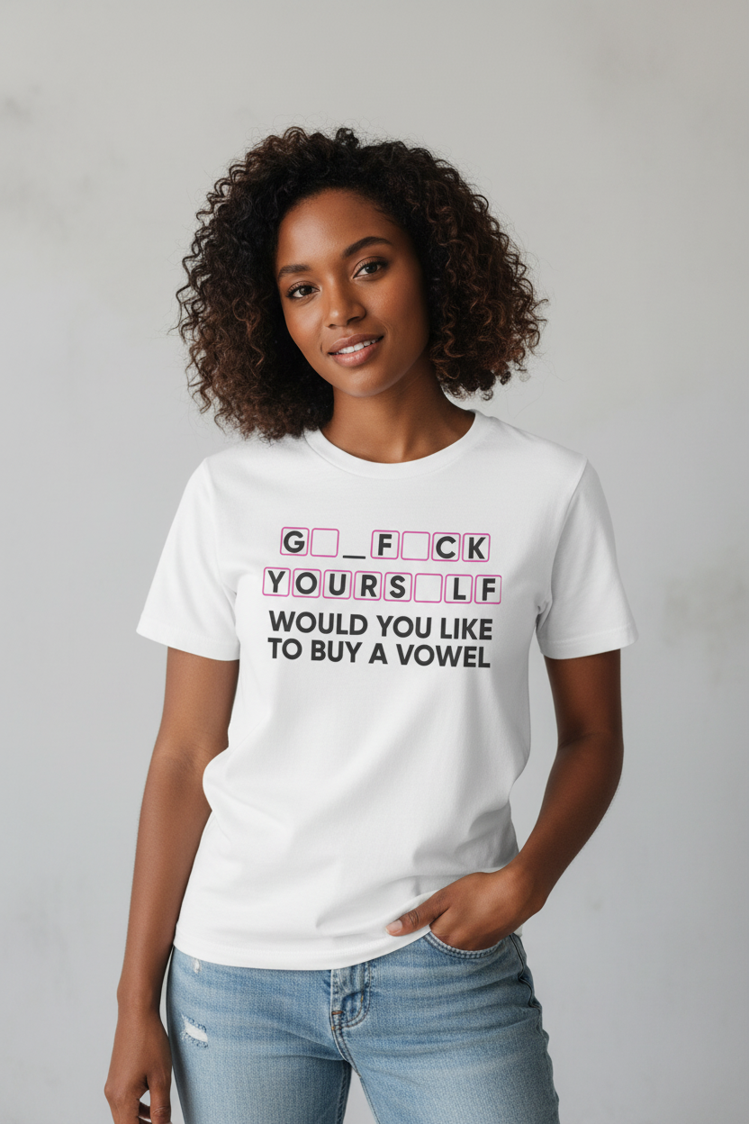 T-shirt mockup with young African American woman